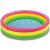 Intex rainbow inflatable 3-ring kids pool, 147x33 cm, empty
