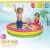 Intex Wet Set Collection rainbow inflatable three-ring children's pool, kids playing in the pool
