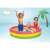 Intex rainbow inflatable three-ring children's pool, kids playing in the pool