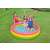 Intex rainbow inflatable three-ring children's pool, kids splashing in the pool