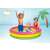 Intex rainbow inflatable three-ring children's pool, kids playing in the pool