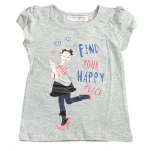 Minoti Happy Place lány Póló - Csillogó #szürke 31599949 Gyerek póló - Kislány