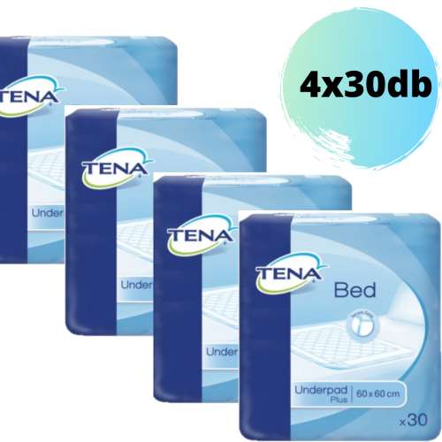 Tena Bed Secure Zone Plus Betegalátét - Nagy kiszerelés 60x60cm (4x30db)
