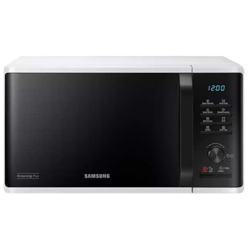 Samsung MG23K3515AW/EO Mikrohullámú sütő, 23L, 800W, Mechanikus, Grill, Fehér