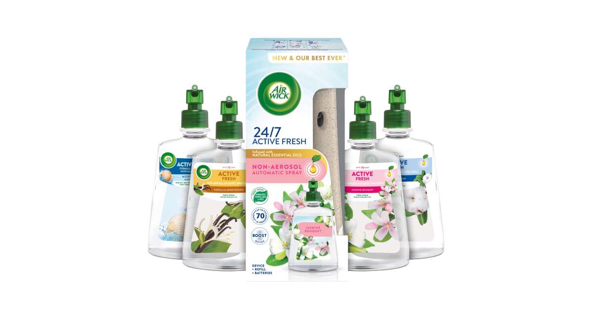 Air Wick Active Fresh refill kit with Jasmine bouquet