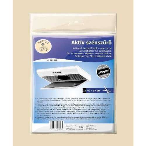 Aspico 104253 Aktivkohlefilter für Dunstabzugshauben, 47x57 cm
