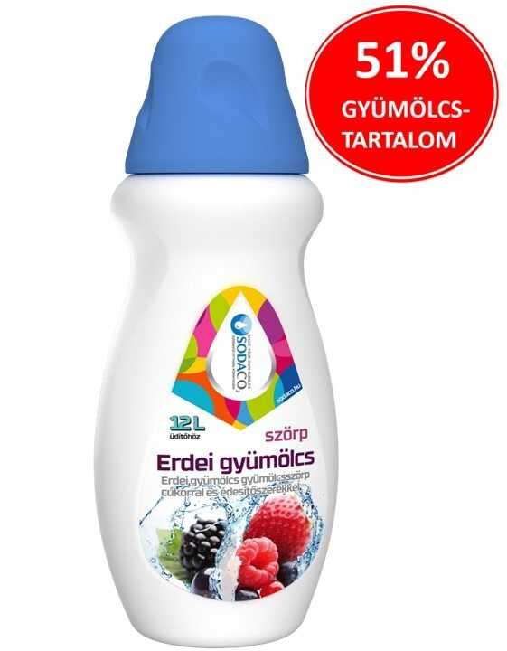 SodaCo erdei gyümölcs ízű szörp, 500 ml