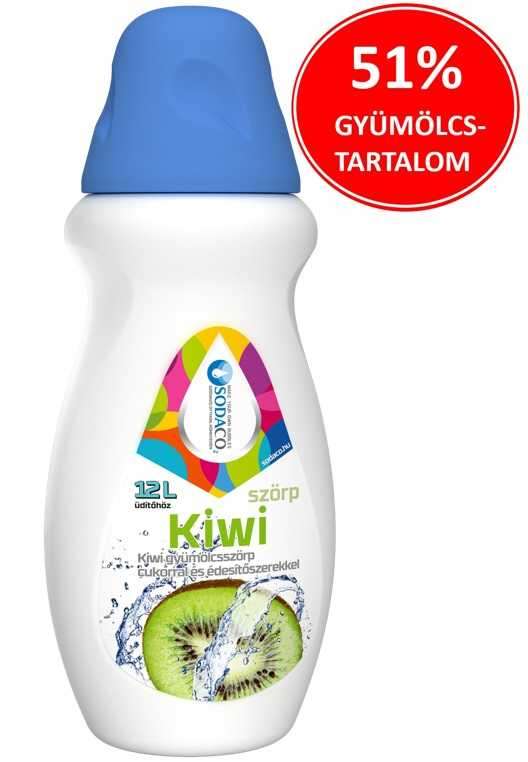 SodaCo kiwi gyümölcs ízű szörp, 500 ml
