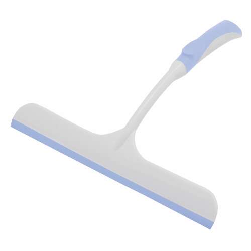 York Bacteria Stop window squeegee, blue and white, for cleaning windows and mirrors