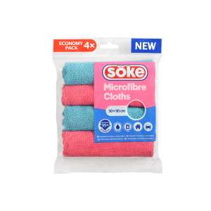Söke mikroszálas törlőkendő 4 db 59637625 - Mikroszálas törlőkendő