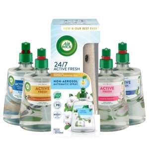 Air Wick Active Fresh Automatic Air Freshener Starter Kit, 4 Refill Pack - Air Wick Automatic Air Freshener