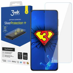 Folie de protecție ecran 3mk SilverProtection+ pentru Samsung Galaxy S22+ 5G cu acoperire antimicrobiană - 3MK Folii protecție