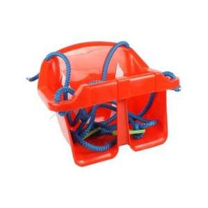 Red baby swing seat, Techno Toys brand, for indoor or outdoor use - Outdoor Swing