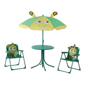 Set de mobilier de grădină pentru copii cu tematică de albine, cu masă, scaune și umbrelă - Grădină