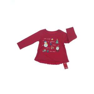 Dunnes lány Hosszú ujjú Póló - Karácsony #piros 31603026 Gyerek hosszú ujjú pólók - Piros