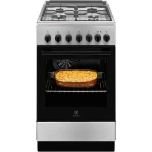 Kombinovaný sporák Electrolux LKK520002X, 54 l, 4 varné zóny, samočistenie Eco Clean, energetická trieda A, Inox 