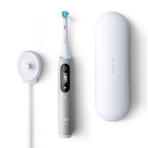 Oral-B iO Series 6 elektromos fogkefe, szürke opál, töltőállomással és utazótokkal - Elektromos fogkefe