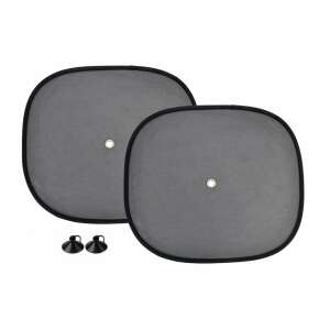 2 db fekete autó ablak napellenző, 44x38cm - AMiO