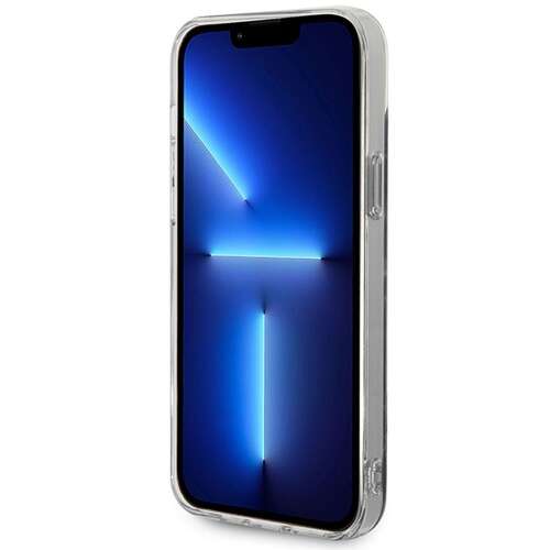 Etui Guess do iPhone 14, czarne marmurowe etui z pierścieniem MagSafe