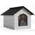 Pepita insulated dog house for large dogs XL size in white color