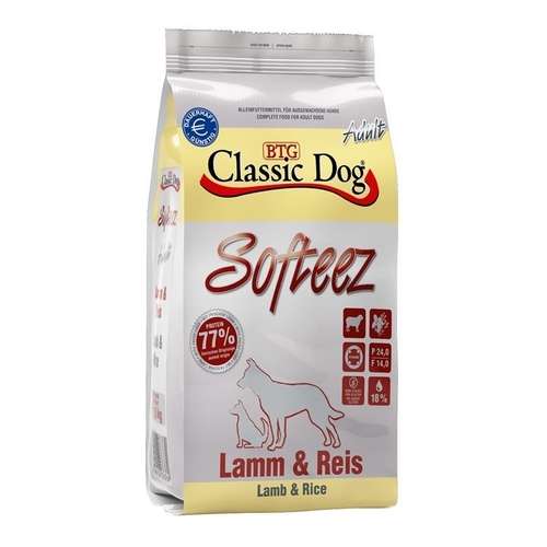 Classic Dog Adult Softeez Lamm & Reis puha tápszemcséjű kutyatáp 1.5kg 31603793