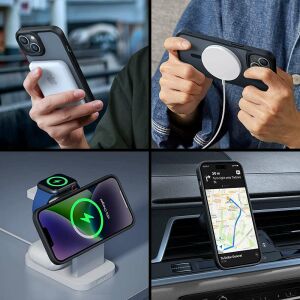 Tech-Protect Magmat MagSafe iPhone 14 Hülle Anwendungsbeispiele Collage - Handyhüllen