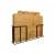 Set of 4 bamboo cutting boards with stand, ideal for everyday use, includes bread, vegetable, meat, and fish boards