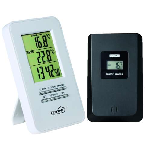 Home HC 11 vezeték nélküli külső-belső hőmérő, ébresztőórával