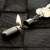 TRUE UTILITY FIRESTASH Keychain Lighter, chrome finish, waterproof, lit