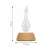 HOME Aromadiffúzor AD 15 P dyfuzor aromatyczny ze zmiennym kolorem światła nastrojowego, szklaną butelką, drewnianą podstawą, wymiary