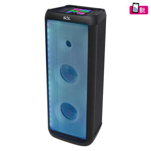 SAL 221DJ portable Bluetooth party speaker with LED lights, black