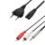 SAL PAR 2200BT Party Box power and audio cables