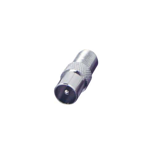 Coax connector, F-type female to male adapter