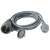 Grey 10 meter outdoor extension cord with IP44 protection, 3x1.5mm2 cable