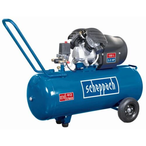 Scheppach HC 120 dc kéthengeres olajkenésű kompresszor, 10 bar, 100 l