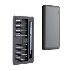 JIMI Home JM-GNT30 precision screwdriver set, 30 pieces, open case, showing all bits - Screwdriver