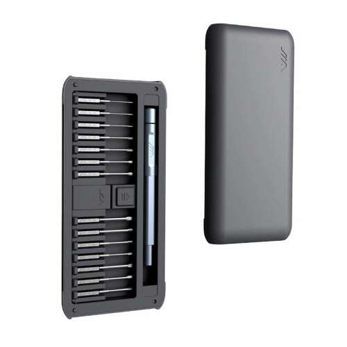 JIMI Home JM-GNT30 precision screwdriver set, 30 pieces, open case, showing all bits