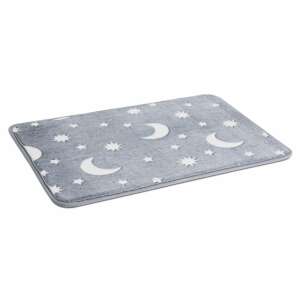 Covor gri fosforescent cu model de lună și stele, Bewello - Bewello