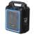 Blaupunkt MB06 portable Bluetooth speaker, black and blue, side view