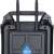 Blaupunkt MB10 portable Bluetooth speaker, back view with handle and wheels