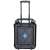 Blaupunkt MB10 portable Bluetooth speaker, back view with handle and wheels