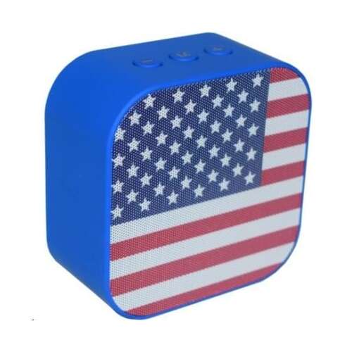 Navon NWS-23 Bluetooth hangszóró, amerikai zászló mintával, ferde nézet