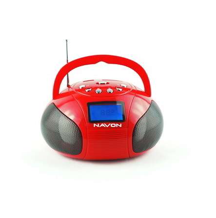 Navon NPB 100 USB hordozható Rádió #piros