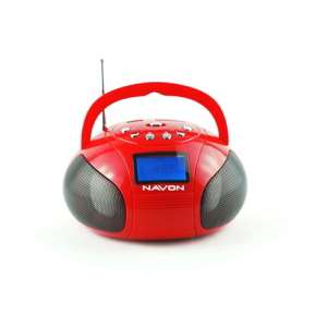 Navon NPB 100 USB hordozható Rádió #piros