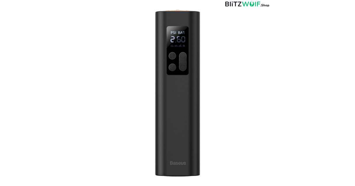 Baseus mini car compressor air pump for cigarette lighter socket black