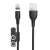 Foneng X62 Magnetic 3-in-1 USB to USB-C / Lightning / Micro USB Cable, 1m, Black