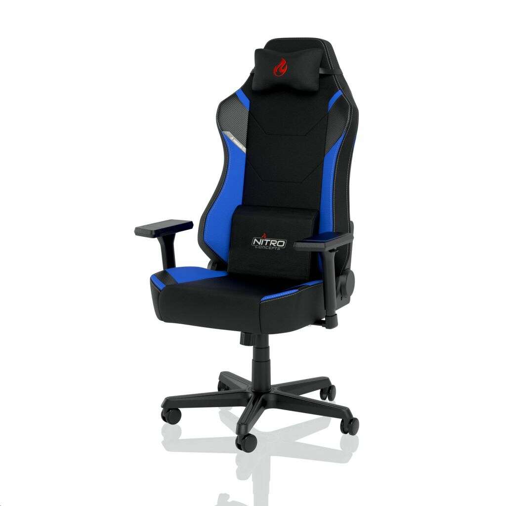 Nitro concepts x1000 gamer szék fekete-kék (nc-x1000-bb)