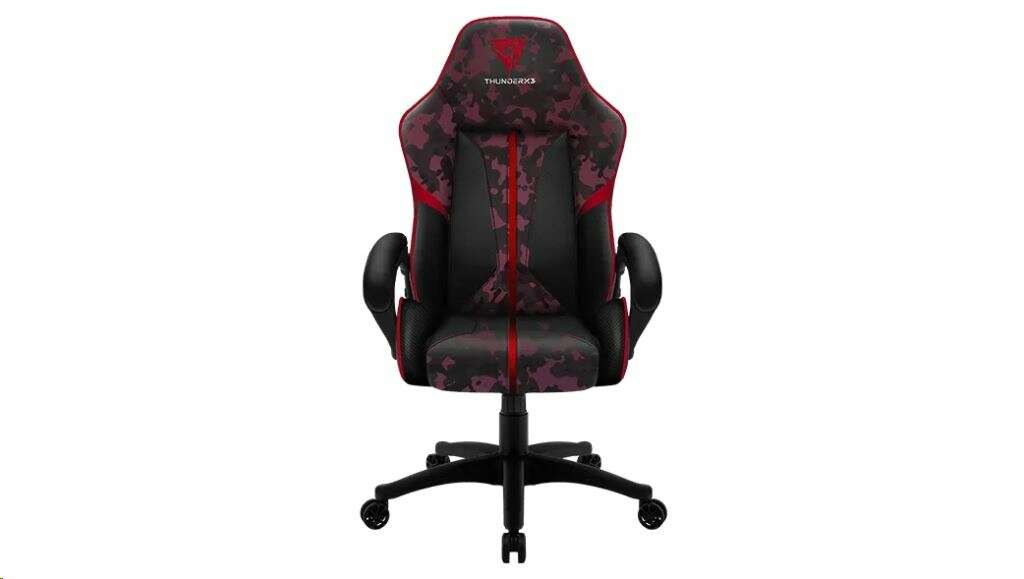 Thunderx3 bc1 camo gaming szék szürke-piros (tegc-102000r.k1)