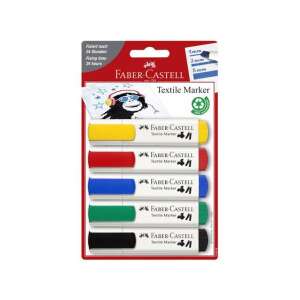 Faber-Castell Textilfilc - 5 db - Klasszikus Színek