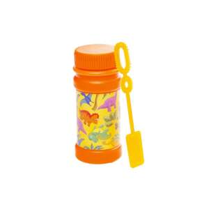 Sticlă cu soluție de bule Dino Bubbles cu baghetă, design cu dinozauri - Bule de sapun